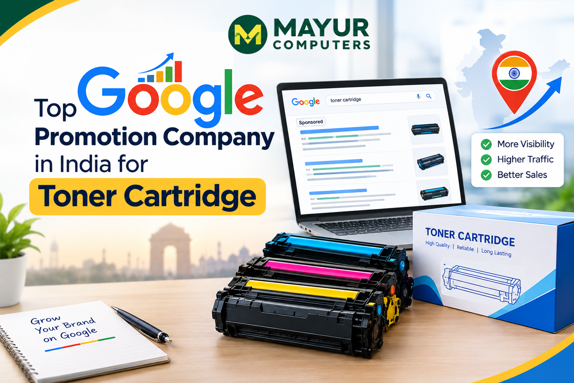 Top Google Promotion Company in India for Toner Cartridge