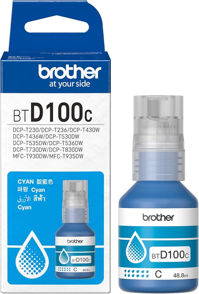 BTD100C – Cyan Ink Bottle