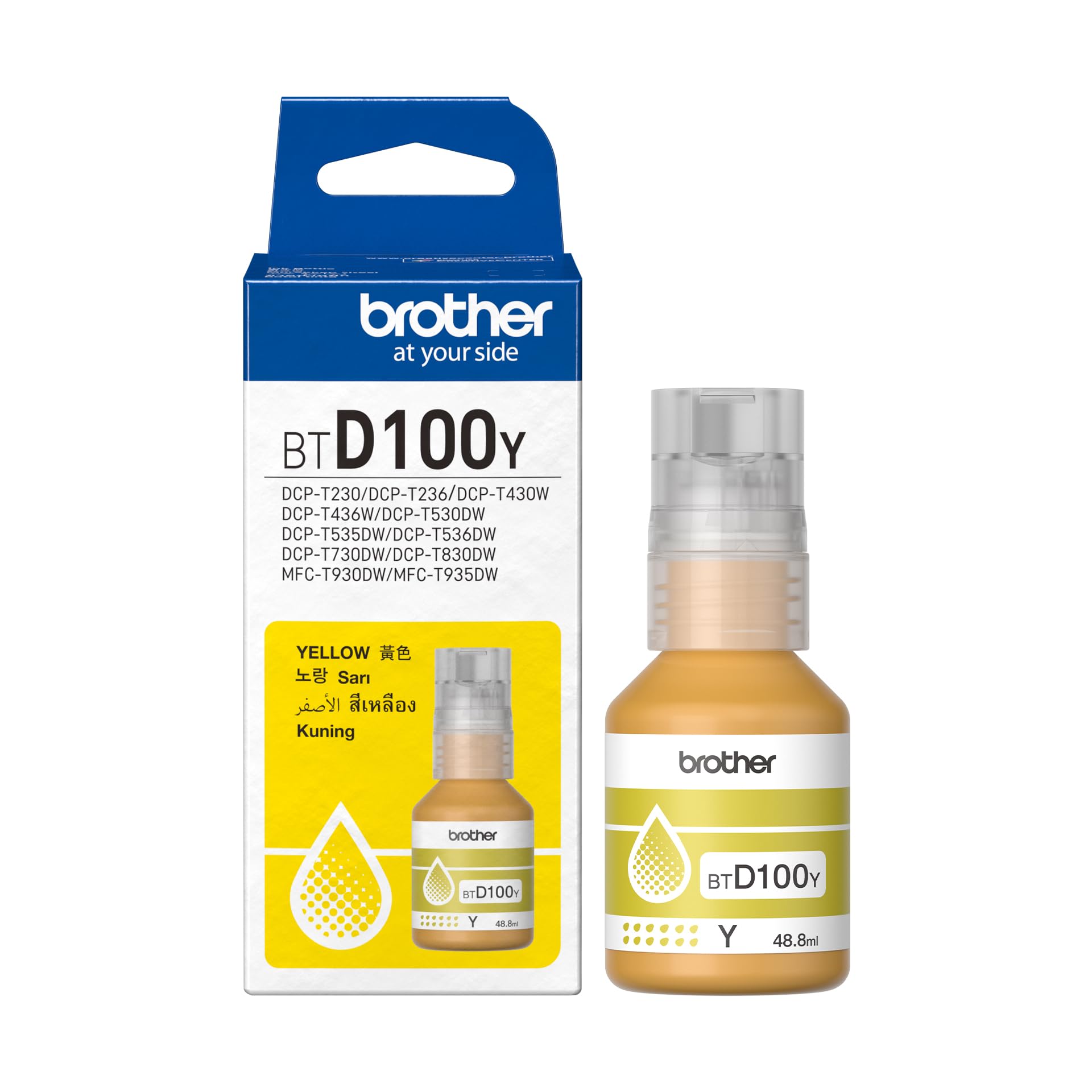 BTD100Y – Yellow Ink Bottle